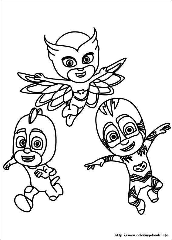 567x794 Pj Masks Coloring Pages Printable For Funny Draw Pict Pajama Hero