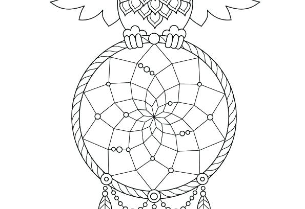 Dreamcatcher Coloring Pages Coloring Lesson Kids Coloring Page 595x409 Dreamcatcher Coloring Pages Coloring Lesson Kids Coloring Page