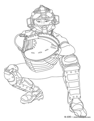 Catcher Coloring Pages 364x470 Catcher Coloring Pages