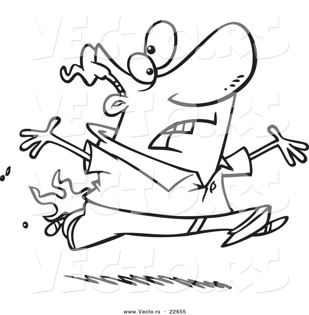 Vector Of A Cartoon Man Running With His Pants On Fire 1024x1044 Vector Of A Cartoon Man Running With His Pants On Fire