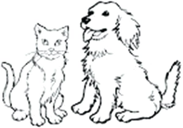 600x421 Coloring Dog Printable Coloring Pages Of Cats And Dogs Fresh Cat