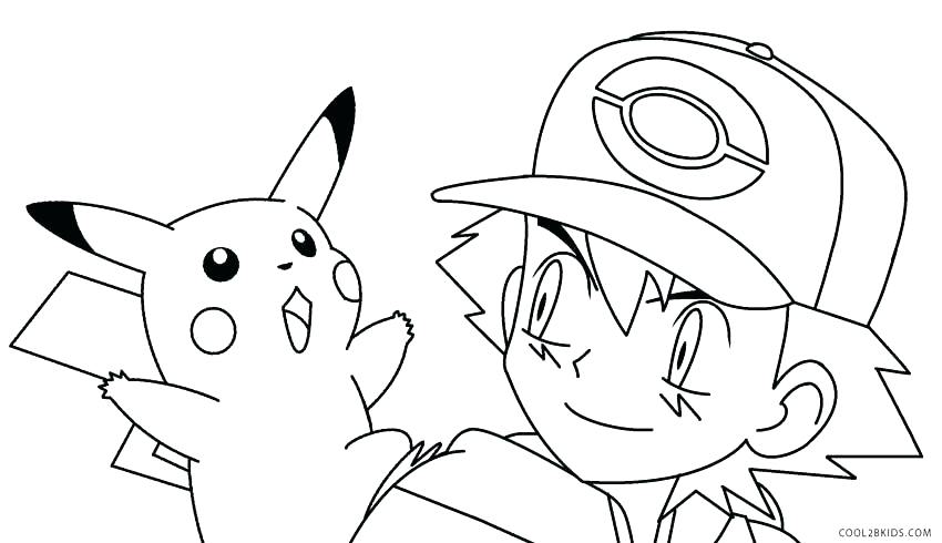 850x490 Pikachu And Caterpie Pokemon Coloring Page Wesmec.site