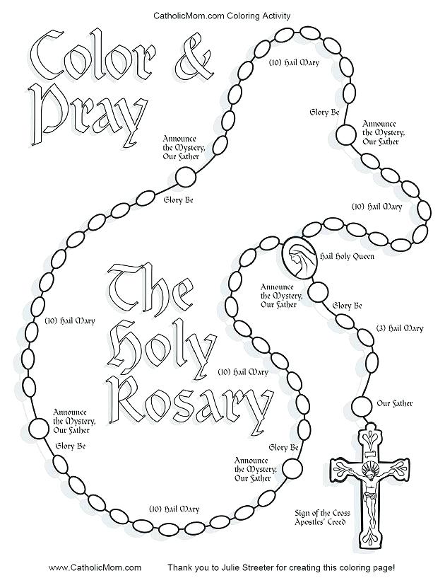 Catholic Color Pages Catholic Mom Coloring Pages Rosary Activities 630x817 Catholic Color Pages Catholic Mom Coloring Pages Rosary Activities