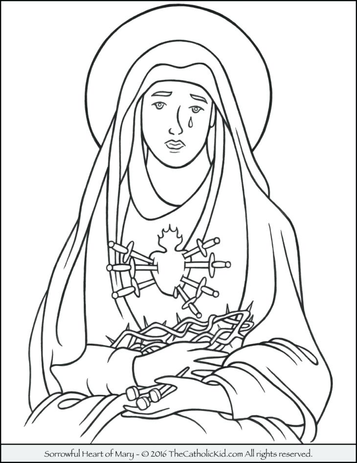 Blessed Mother Mary Coloring Pages Printable Coloring Archives 730x945 Blessed Mother Mary Coloring Pages Printable Coloring Archives