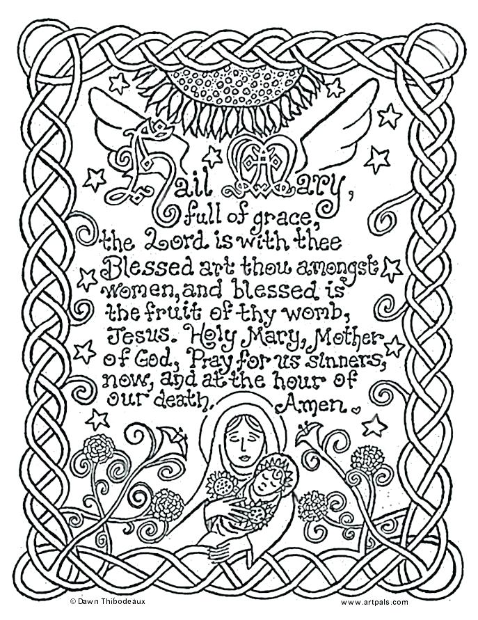 687x891 The Lords Prayer Coloring Pages With Prayer Coloring Pages Prayer