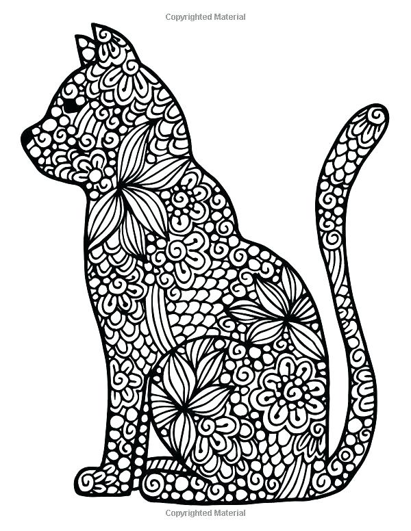 Cats Coloring Pages For Adults at GetColorings.com | Free printable ...