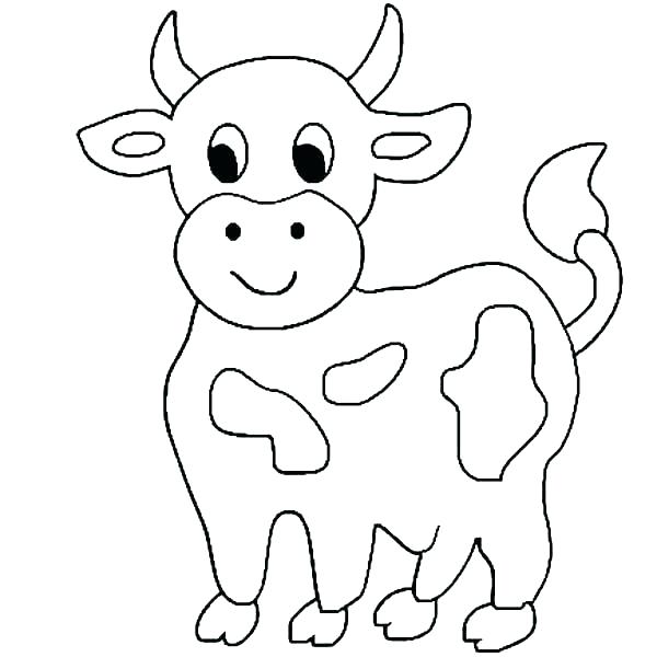 600x600 Cow Coloring Pages Coloring Pages For Kids Cow Coloring Pages Cow