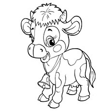 230x230 Top 15 Free Printable Cow Coloring Pages Online