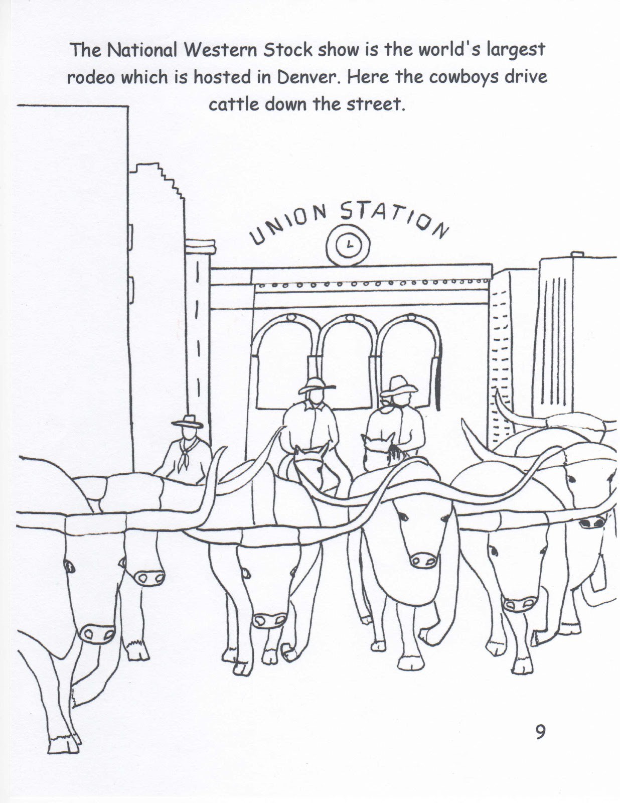 Cattle Drive Coloring Pages 1236x1600 Cattle Drive Coloring Pages