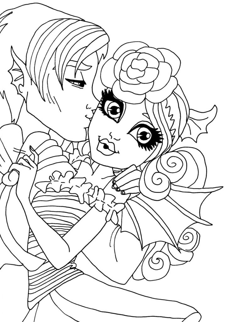 Monster High Catty Noir Colouring Pages For Toddler Download 723x1024 Monster High Catty Noir Colouring Pages For Toddler Download
