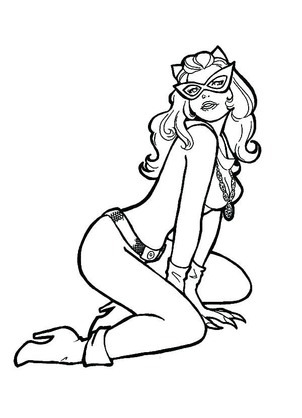 Catwoman Coloring Pages Best Coloring Pages Kids Cat Woman Batman 600x831 Catwoman Coloring Pages Best Coloring Pages Kids Cat Woman Batman