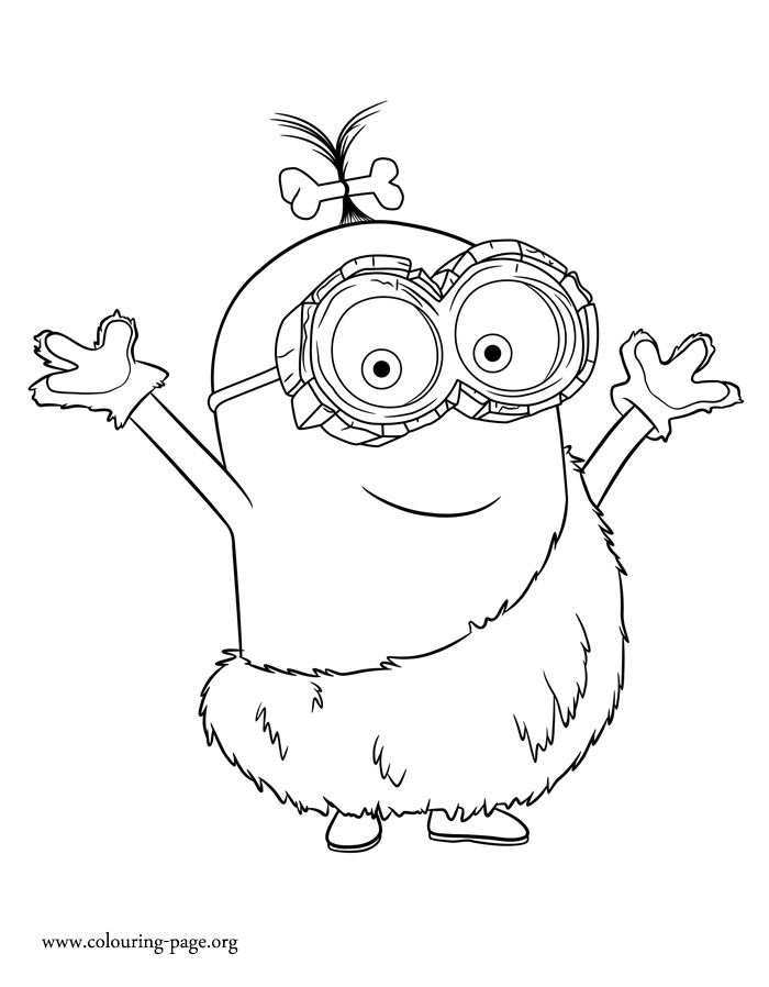 Caveman Minion Coloring Pages 700x898 Caveman Minion Coloring Pages