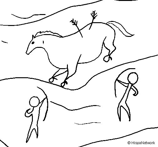 Cave Painting Coloring Page 505x470 Cave Painting Coloring Page