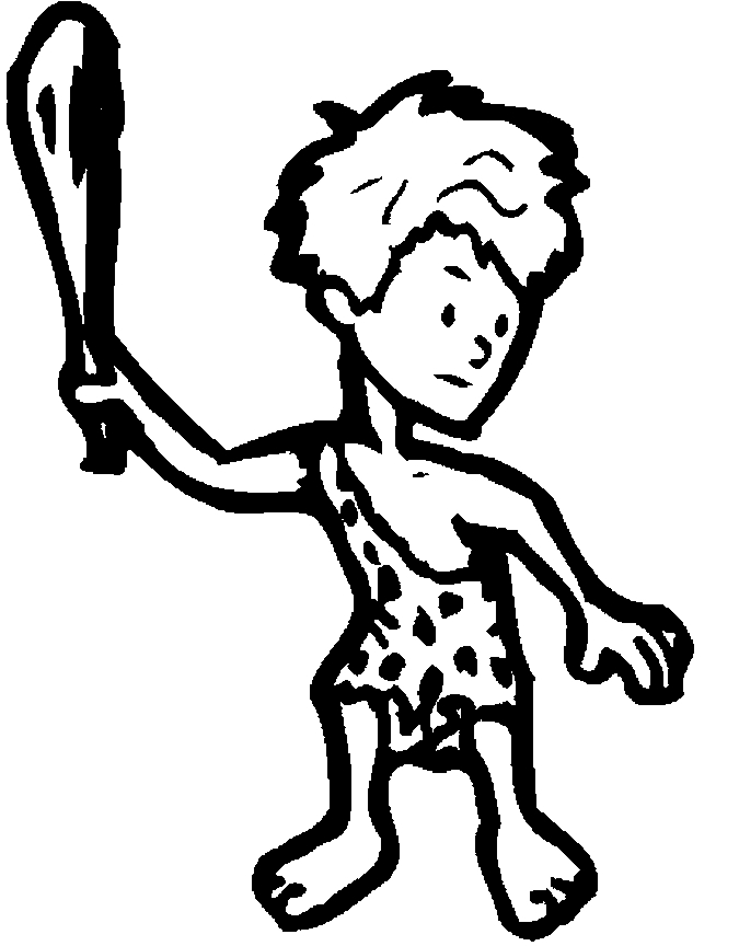 Costume Caveman Coloring Page 675x864 Costume Caveman Coloring Page