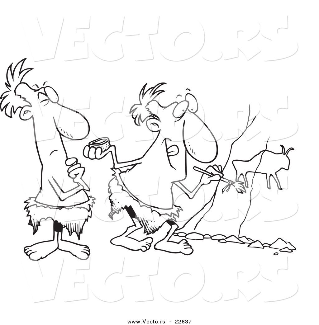 Vector Of A Cartoon Caveman Critic 1024x1044 Vector Of A Cartoon Caveman Critic
