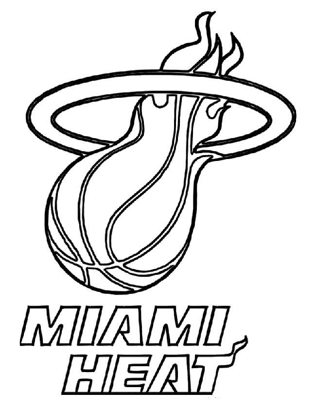 Basketball, Miami Heat Baskeball Coloring Page Miami Heat 650x841 Basketball, Miami Heat Baskeball Coloring Page Miami Heat