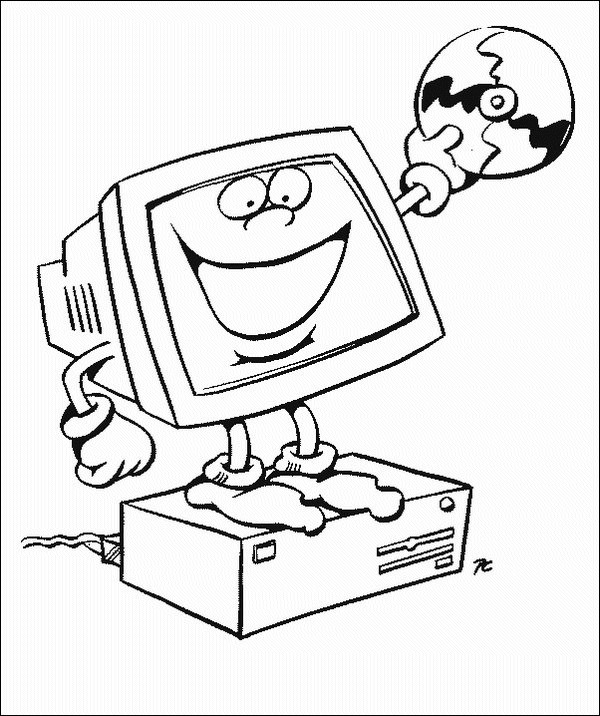 Computer Coloring Pages Educational Coloring Pages 600x716 Computer Coloring Pages Educational Coloring Pages