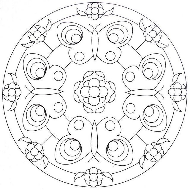 Mandala Coloring Page 640x640 Mandala Coloring Page