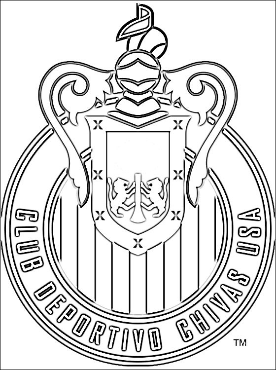 C.d. Chivas Usa Logo Coloring Page Coloring Pages 560x750 C.d. Chivas Usa Logo Coloring Page Coloring Pages