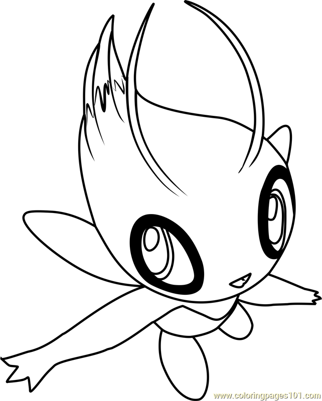 Celebi Pokemon Coloring Page 642x800 Celebi Pokemon Coloring Page