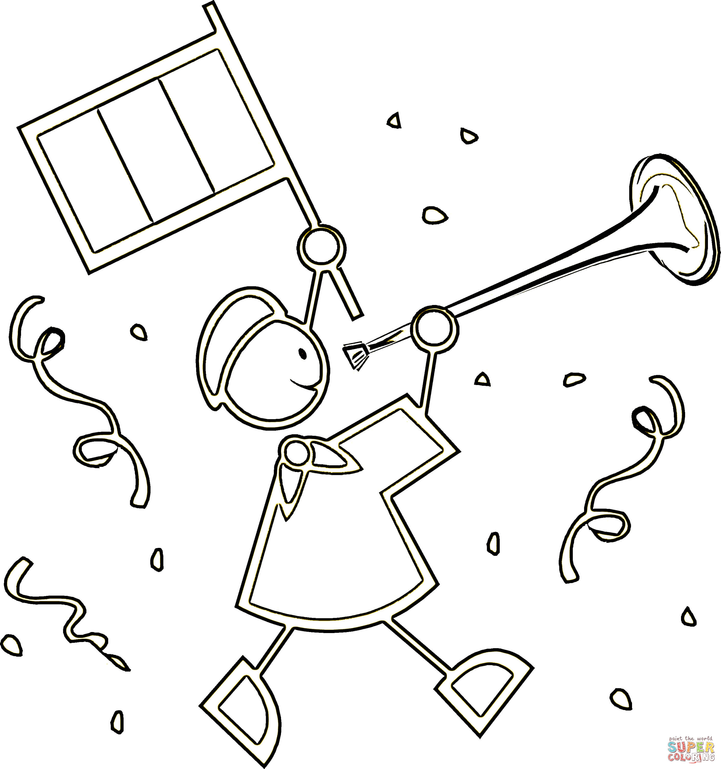 2812x2998 French Celebration Coloring Page Within 6