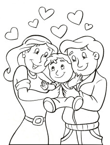 228x300 Best Parents Day Celebration Coloring Pages Free 4869 Printable
