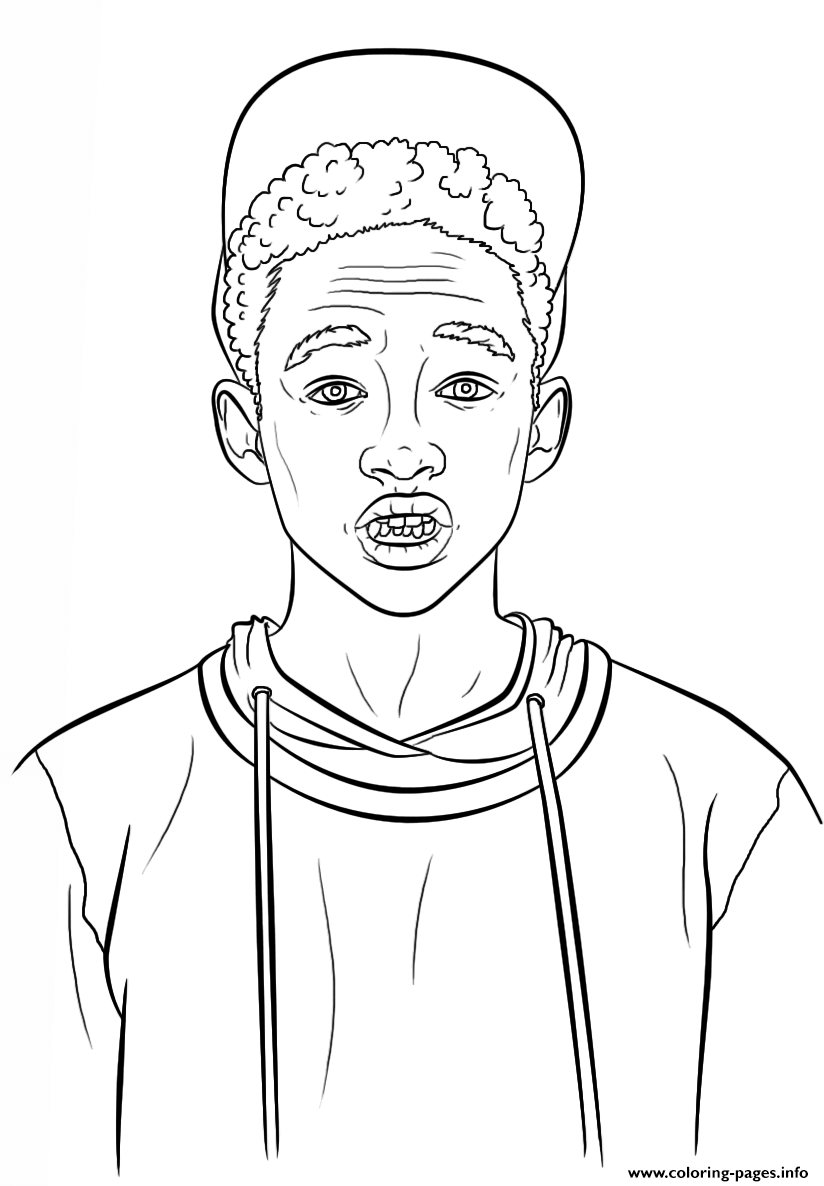 824x1186 Jaden Smith Celebrity Coloring Pages Printable