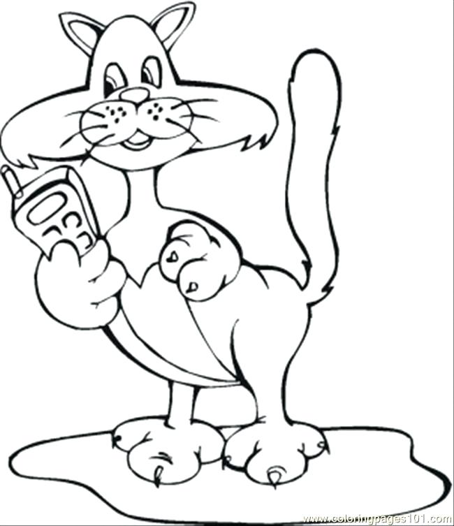 650x753 Cell Phone Coloring Page Coloring Home Animal Cell Coloring