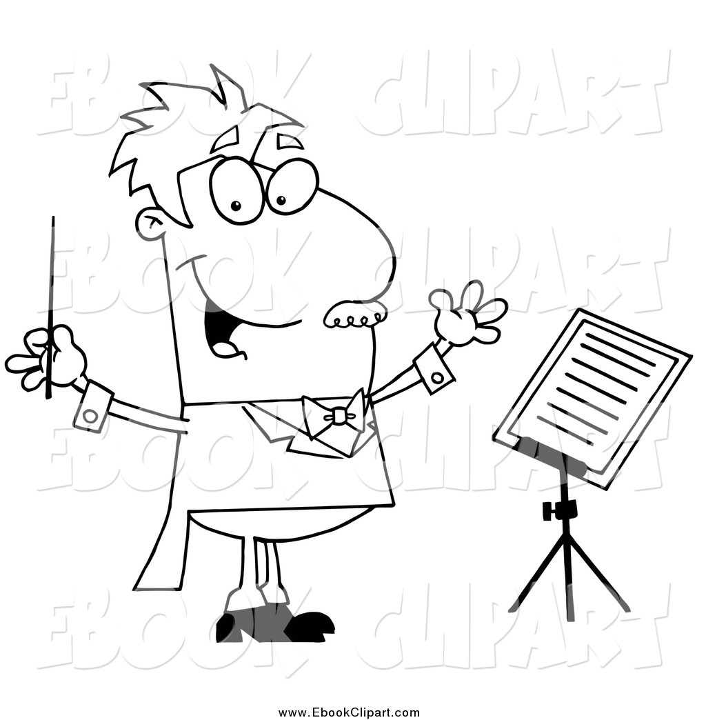 1024x1044 Coloring For Kids Dreaded Music Conductor Page Clipart Of Cartoon