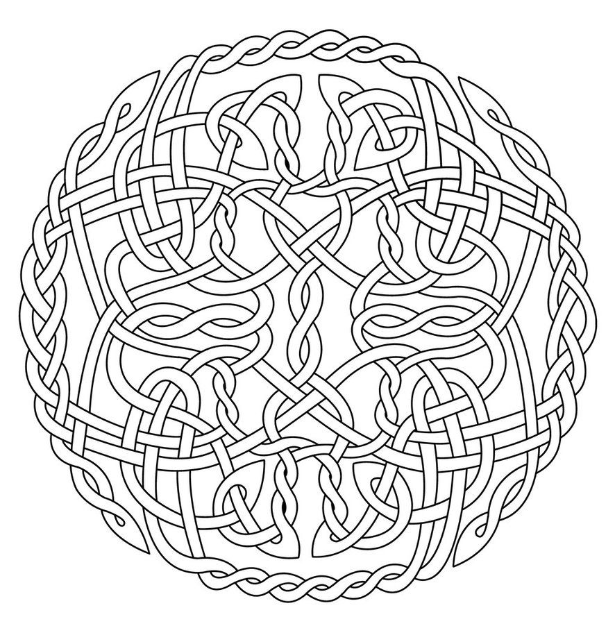 886x902 Mandala Art Free Coloring Pages Celtic Circle X (Coloring) By