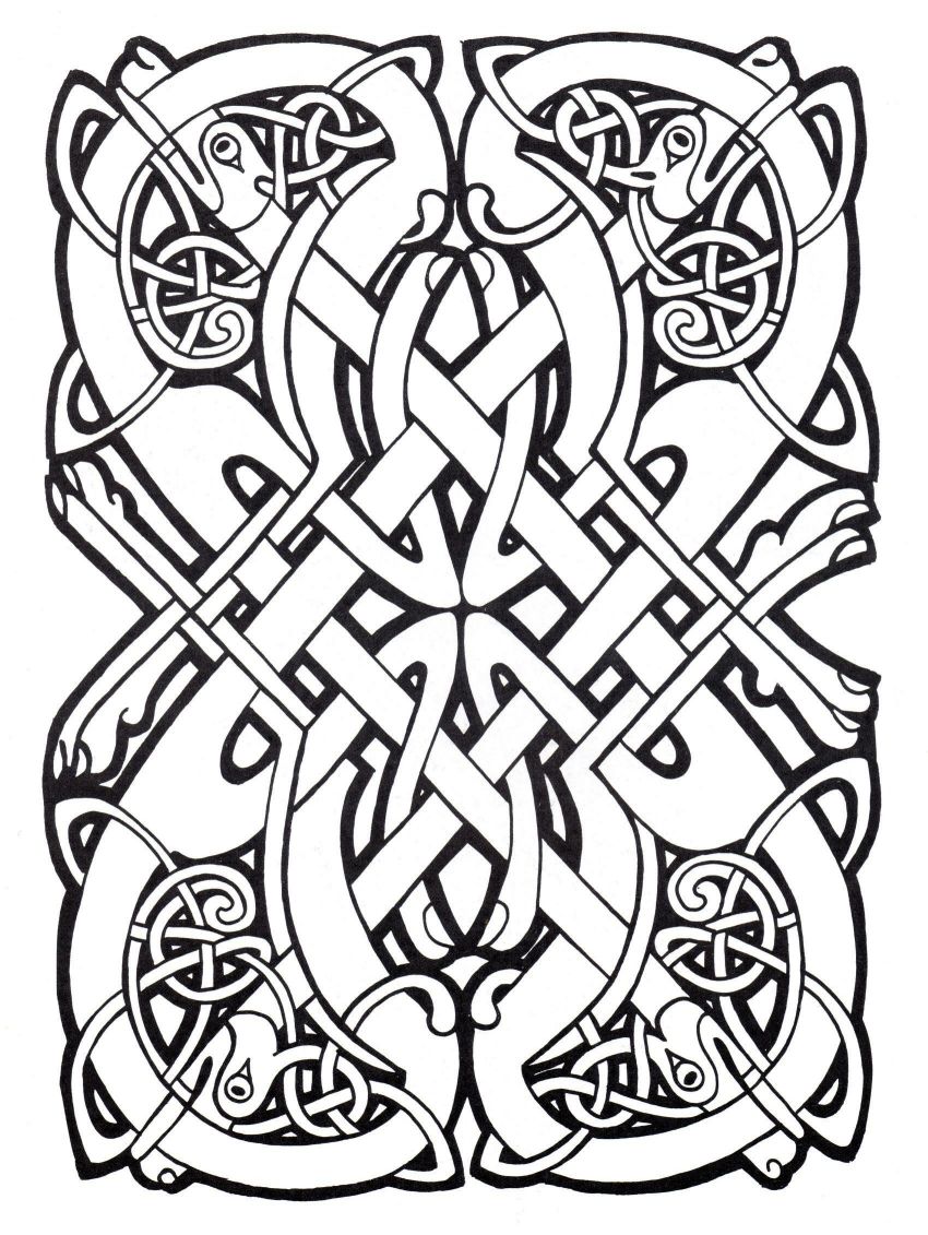 Amazing Celtic Art Coloring Pages For Adults Justcolor Image 850x1131 Amazing Celtic Art Coloring Pages For Adults Justcolor Image