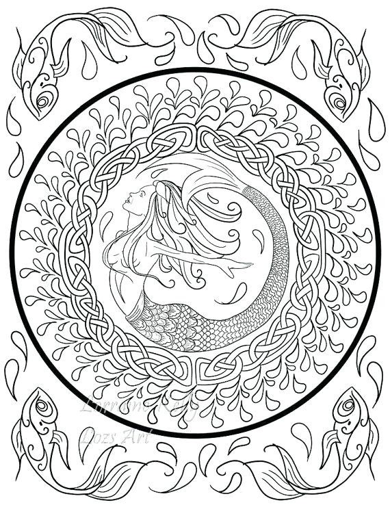 Celtic Coloring Book 5 X Knots Adult Coloring Pages Instant 570x738 Celtic Coloring Book 5 X Knots Adult Coloring Pages Instant