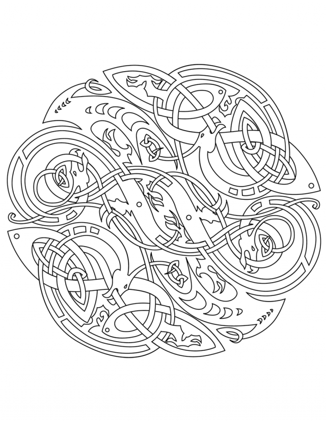640x828 Pin Printable Mandalas Celtic Design Amihaicom Home