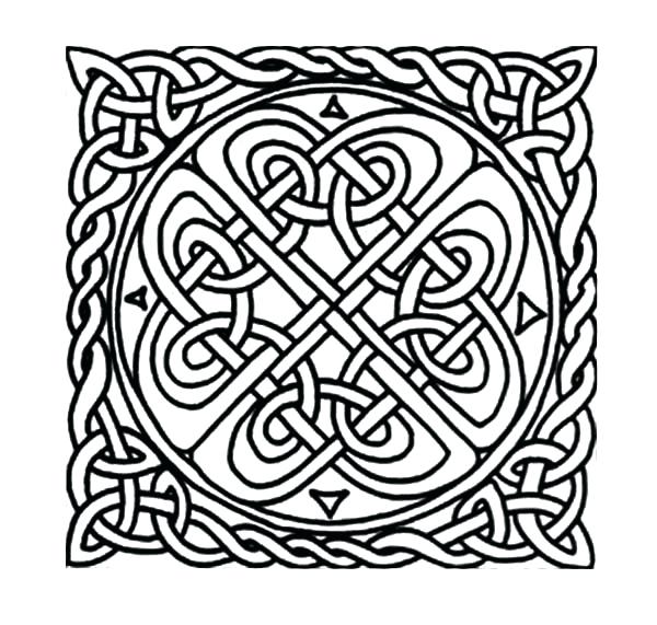 600x571 Celtic Coloring Pages