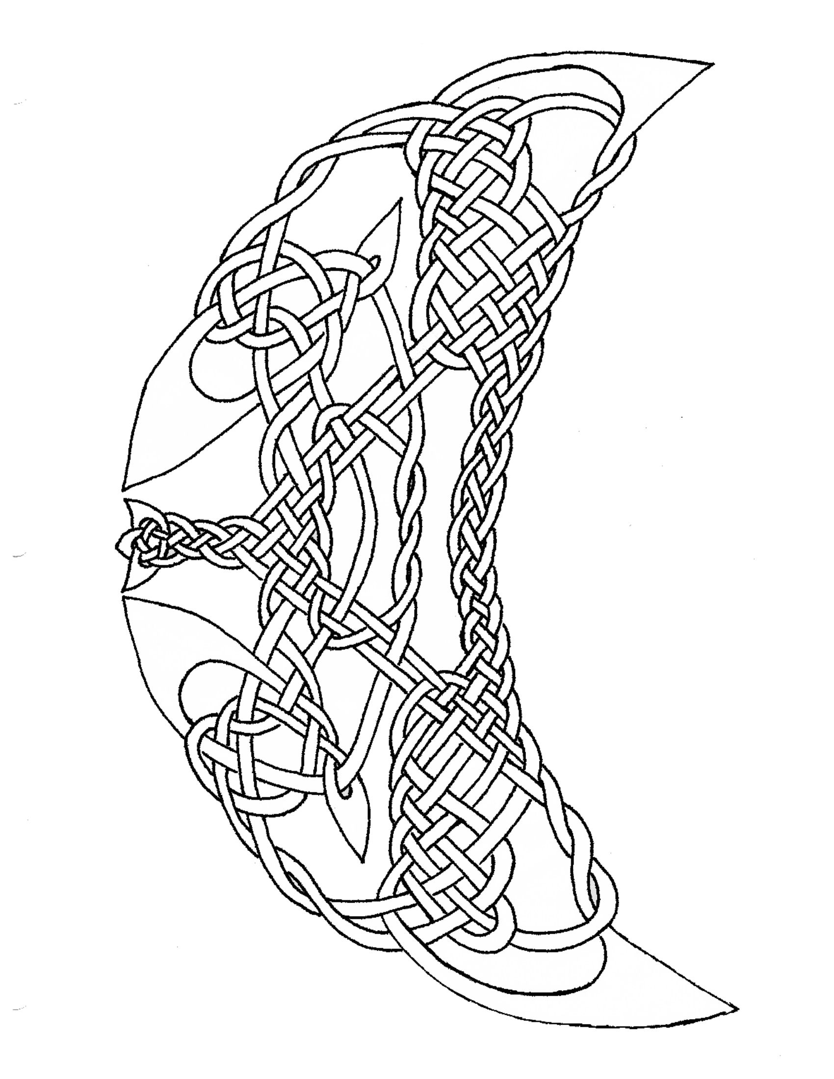 Celtic Moon Coloring Pages 1700x2200 Celtic Moon Coloring Pages
