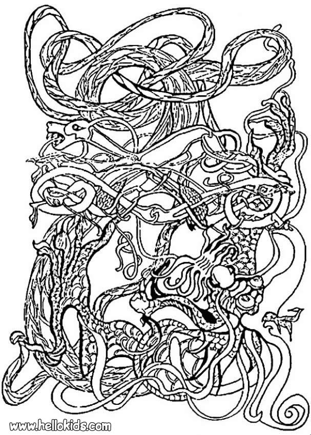 607x850 Celtic Symbol Coloring Pages