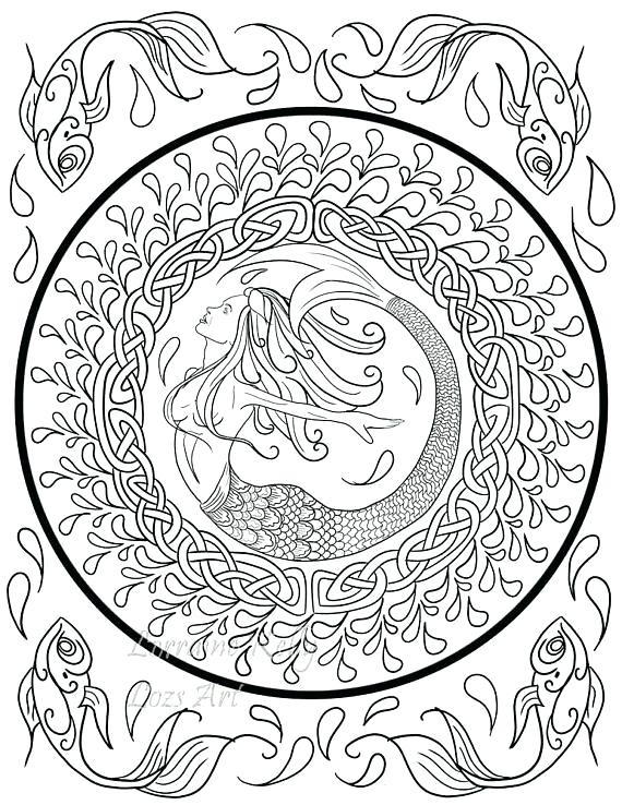 570x738 Celtic Knot Coloring Pages X Knot Adult Coloring Pages Instant