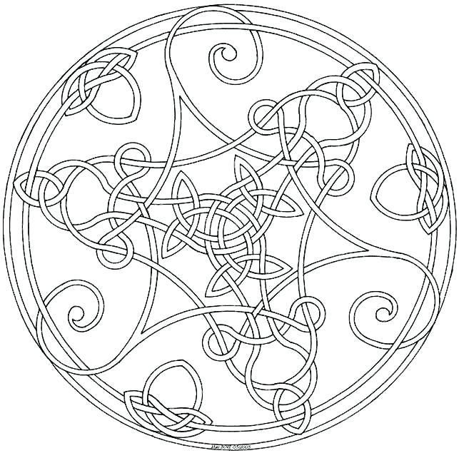 643x635 Celtic Mandala Coloring Pages Mandala Coloring Celtic Heart