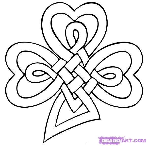 Shamrock Celtic Clover Knot 597x590 Shamrock Celtic Clover Knot