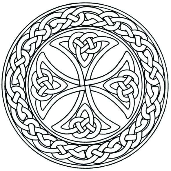Celtic Knot Coloring Pages 590x590 Celtic Knot Coloring Pages