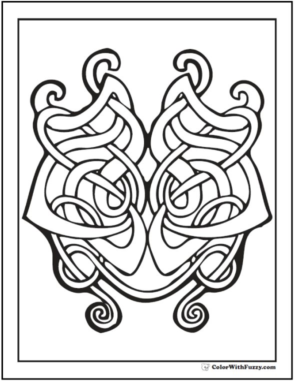 90 Celtic Coloring Pages Irish, Scottish, Gaelic 590x762 90 Celtic Coloring Pages Irish, Scottish, Gaelic