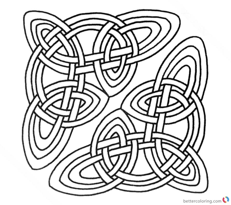 Celtic Knot Coloring Pages Clipart For Adults 900x800 Celtic Knot Coloring Pages Clipart For Adults