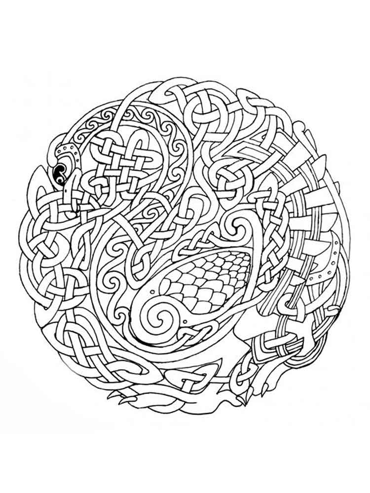 Celtic Knot Coloring Pages For Adults. Free Printable Celtic Knot 750x1000 Celtic Knot Coloring Pages For Adults. Free Printable Celtic Knot
