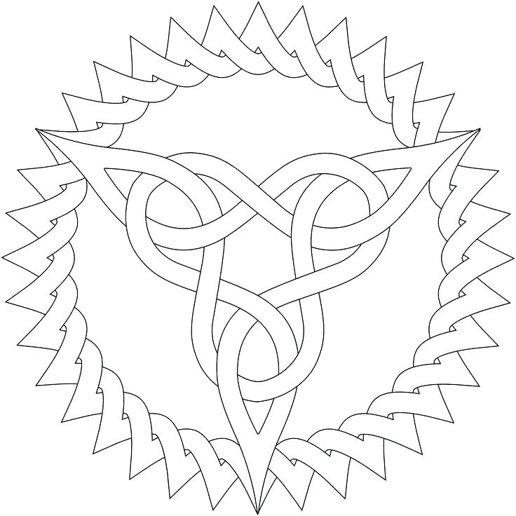 Celtic Knot Coloring Pages 736x736 Celtic Knot Coloring Pages