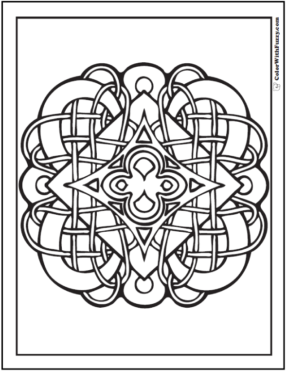 90 Celtic Coloring Pages Irish, Scottish, Gaelic 590x762 90 Celtic Coloring Pages Irish, Scottish, Gaelic