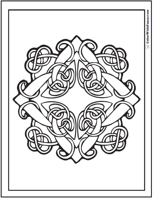 590x762 Celtic Knot Coloring Pages 90 Celtic Coloring Pages Irish Scottish