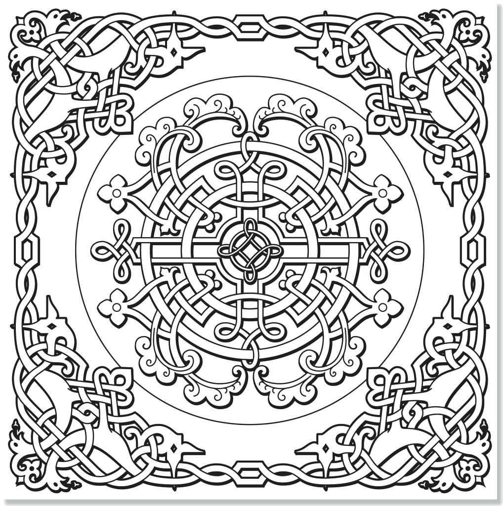 1018x1024 Coloring Page ~ Celtic Knot Coloring Pages Arts Culture Basic