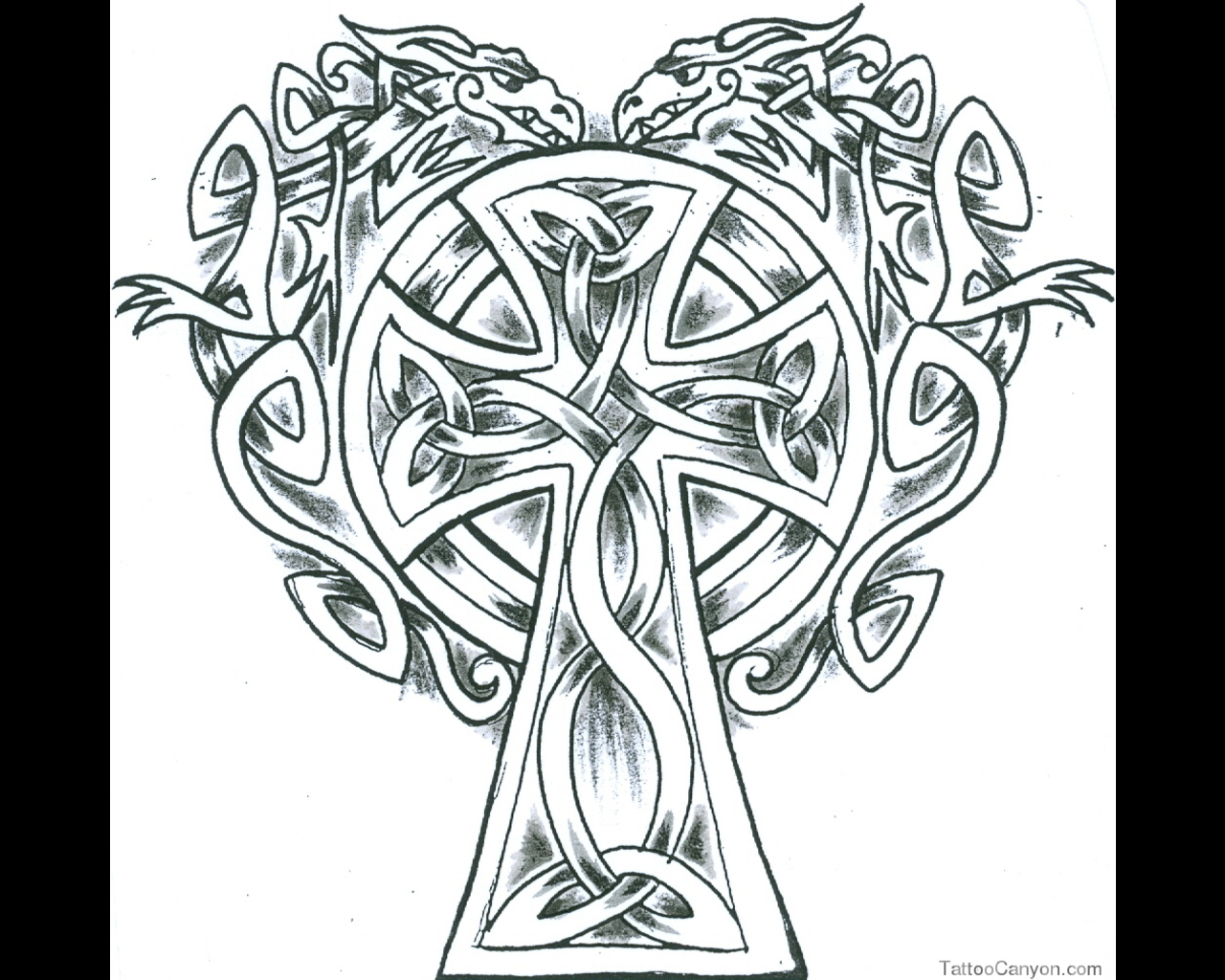 1280x1024 Celtic Cross Coloring Pages Very Nice Fine Elaborate Knotwork