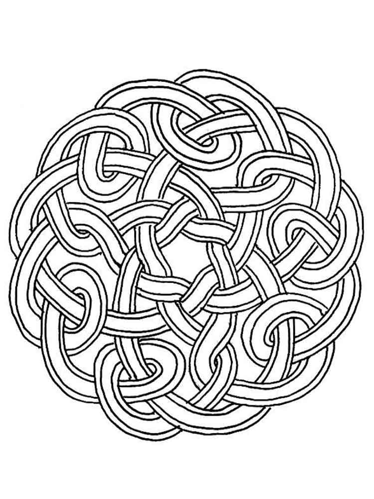 750x1000 Celtic Knot Coloring Pages For Adults. Free Printable Celtic Knot