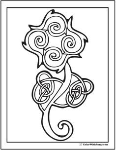 236x304 90 Celtic Coloring Pages Irish, Scottish, Gaelic Celtic Knot